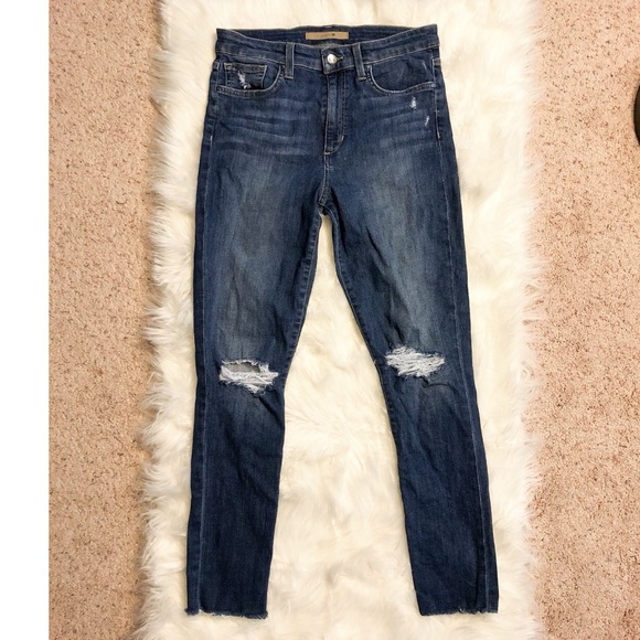 Joe’s Jeans | High Rise Skinny Ankle Distressed Denim Jeans - Picture 1 of 10